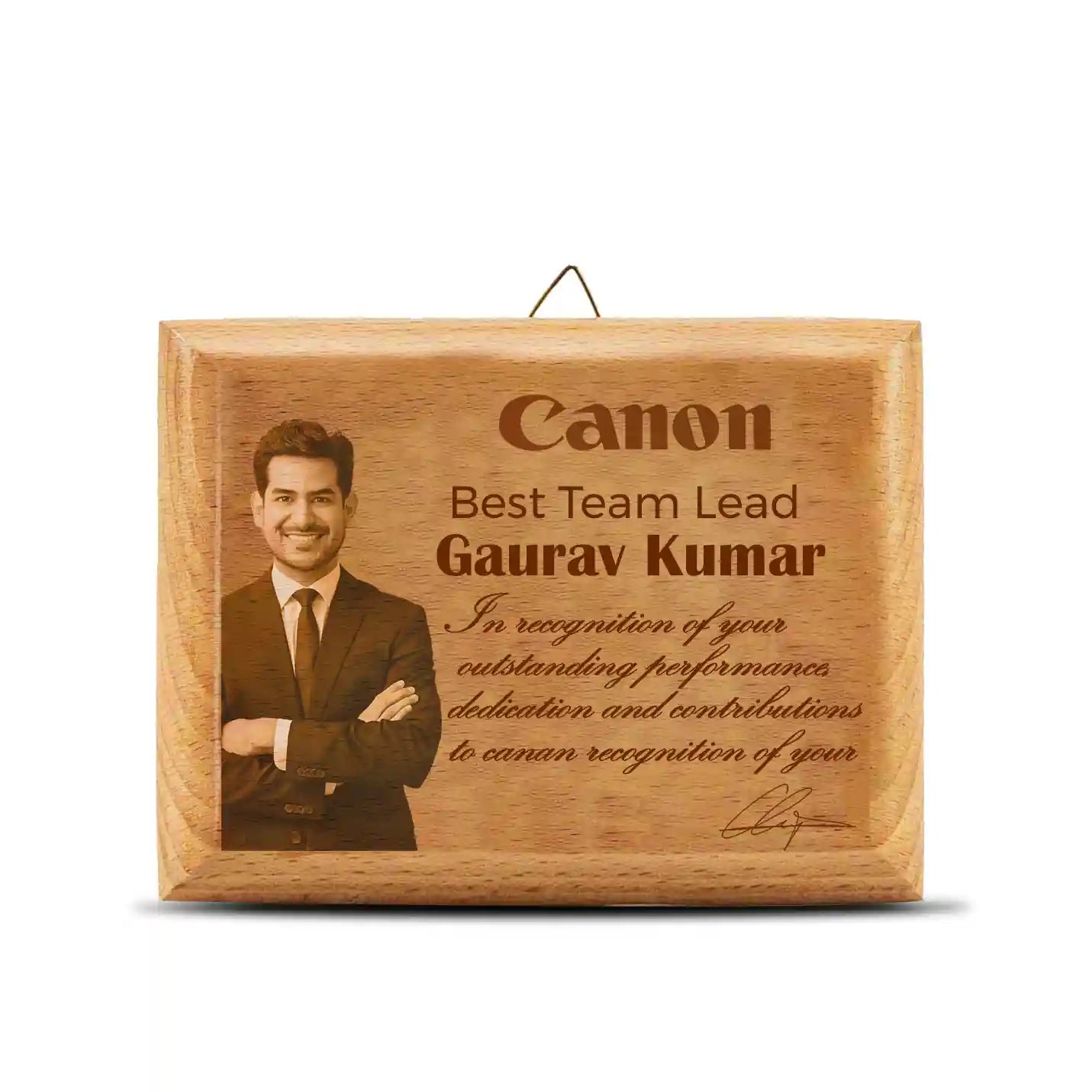 Top-tier Laser-Engraved Wooden Plaque